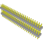 Samtec-TW-25-05-G-D-360-120 Connector Headers and PCB Receptacles Conn Board Stacker HDR 50 POS 2mm Solder ST Top Entry Thru-Hole Bulk