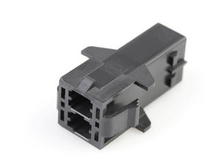 1054111102 - Mega-Fit Plug Housing, Dual Row, 2 Circuit, UL 94V-0, Glow-Wire Capable, Panel Mount 1054111102 - Mega-Fit Plug Housing, Dual Row, 2 Circuit, UL 94V-0, Glow-Wire Capable, Panel Mount