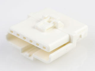 1502010006 - Ditto Hermaphroditic Crimp Housing, Positive Lock, 6 Circuit, Glow-Wire Capable, Natural