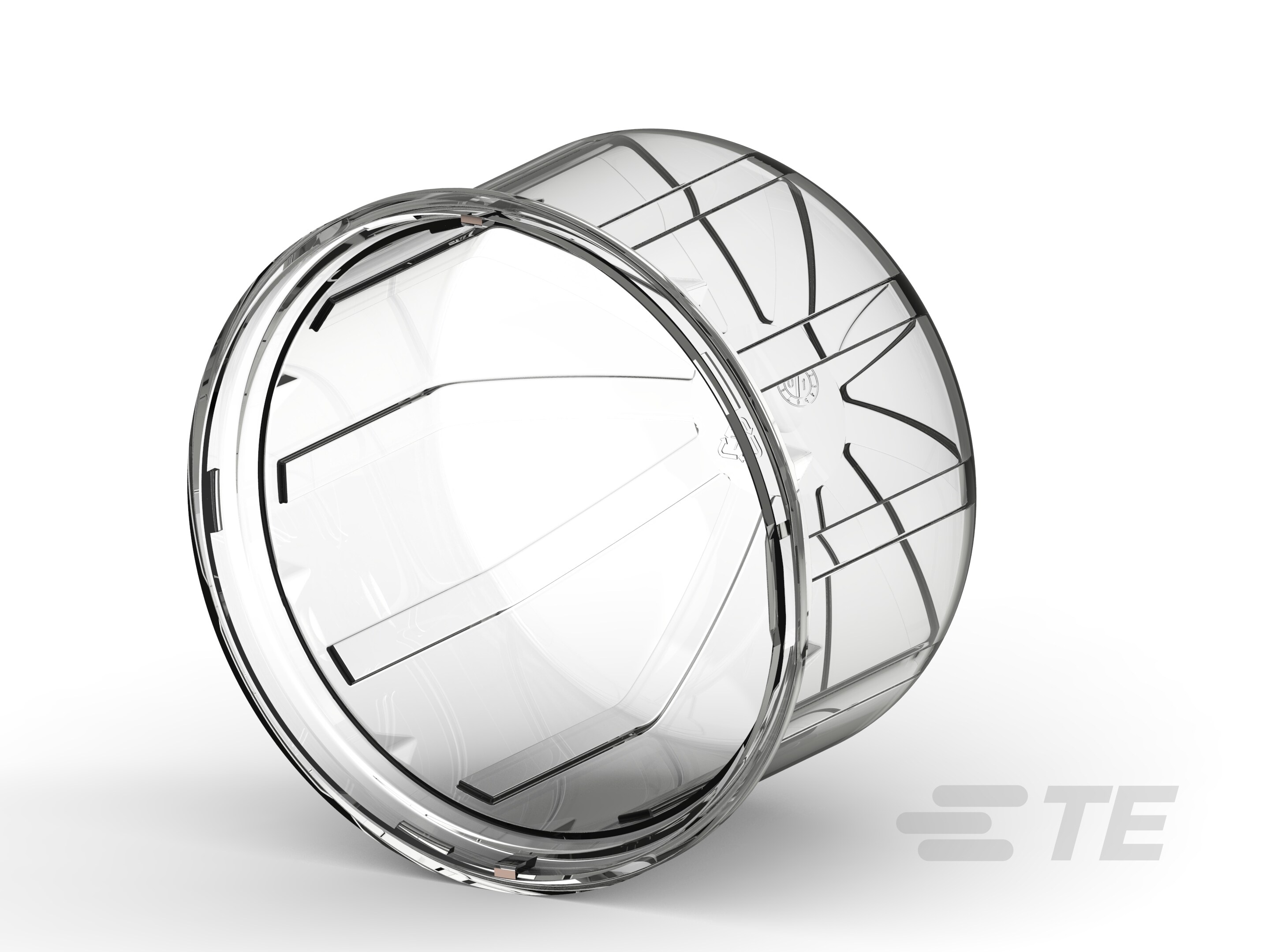 LUMAWISE S 80MM DIA DOME CLEAR TALL-1-2328823-3