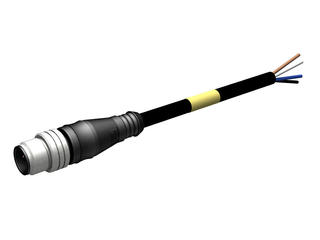 1200060047 - Micro-Change (M12) Single-Ended Cordset, 4 Poles, Male (Straight) to Pigtail, 0.34mm² PUR/PVC Cable, 5.0m (16.40') Length 1200060047 - Micro-Change (M12) Single-Ended Cordset, 4 Poles, Male (Straight) to Pigtail, 0.34mm² PUR/PVC Cable, 5.0m (16.40') Length