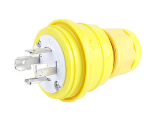 1301470071 - Watertite Extreme Plug with Locking Blade, 4 Pole/4 Wire, Non-NEMA, 250V, Cord Grip Body Size F4