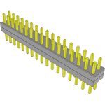 Samtec-TW-17-02-L-D-120-140 Connector Headers and PCB Receptacles Conn Board Stacker HDR 34 POS 2mm Solder ST Top Entry Thru-Hole Bulk