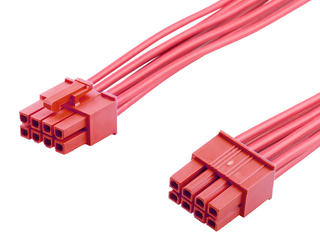 2261961084 - Mini-Fit Versa Color-to-Mini-Fit Versa Color Off-the-Shelf (OTS) Cable Assembly, 4.20mm Pitch, Dual Row, 600.00mm Length, 8 Circuits, Red