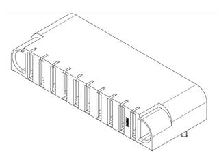 2195640001 - EXTreme Guardian HD Right-Angle Receptacle Assembly with Guide Receivers, 1 Power Circuit