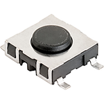 SCHURTER-1241.1612.11 Switch Tactile Switch Tactile N.O. SPST Round Button Gull Wing 0.05A 30VAC 42VDC 0.12VA >1000000Cycles 1.8N SMD Box