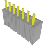 Samtec-BSW-107-24-S-S Connector Headers and PCB Receptacles Conn Bottom Mount Socket Strip SKT 7 POS 2.54mm Solder ST Bottom Entry Thru-Hole Bulk