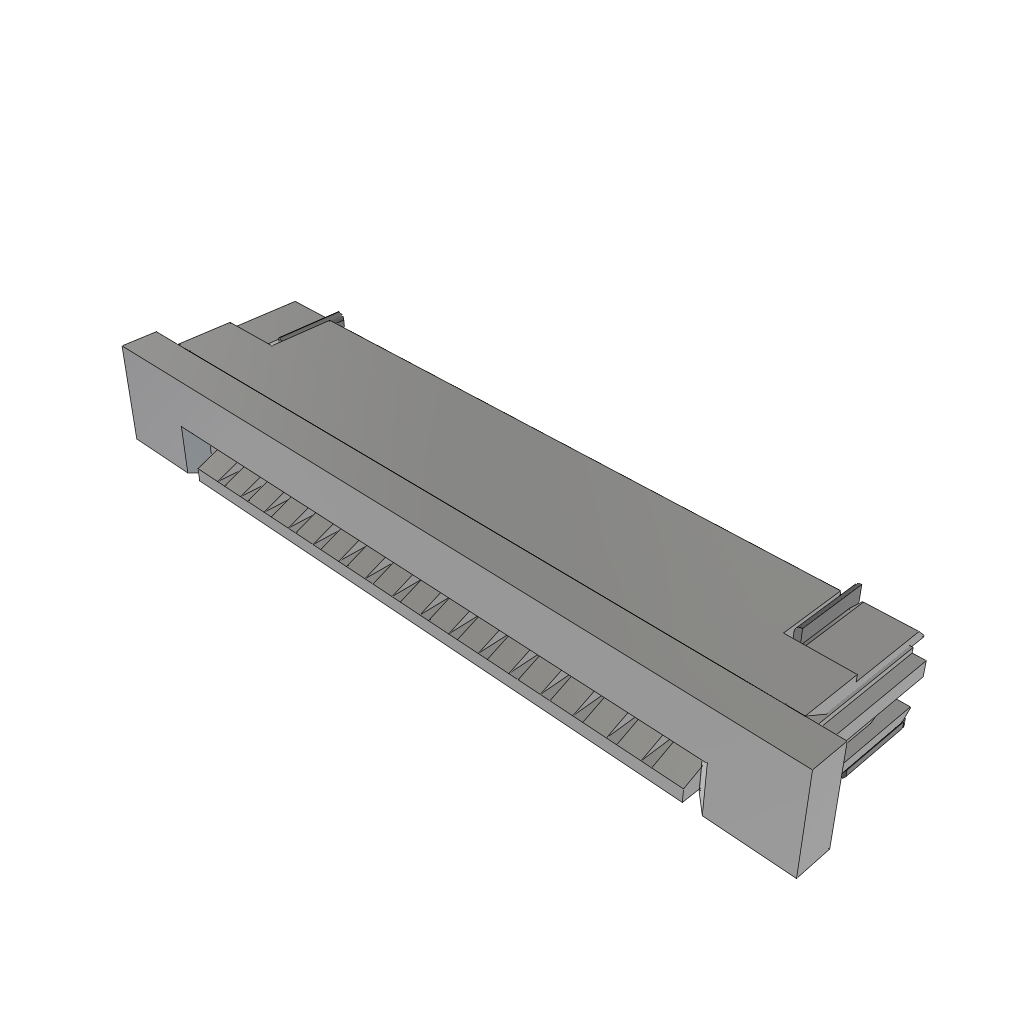 Samtec-ZF1-16-01-T-WT-TR Connector FFC-FPC Conn FFC Connector SKT 16 POS 1mm Solder RA SMD T/R