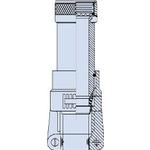 Glenair-M85049/1821W07A Backshells EMI/RFI Environmental Backshell 180° 21 Shell Size Olive Drab Cadmium Over Electroless Nickel Aluminum Alloy