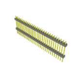 Samtec-ZW-30-12-L-S-665-255 Connector Headers and PCB Receptacles Conn Board Stacker HDR 30 POS 2.54mm Solder ST Top Entry Thru-Hole Bulk