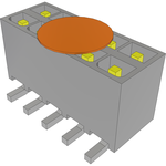Samtec-IPT1-105-01-L-D-VS-K-TR Connector Headers and PCB Receptacles Conn Wire to Board HDR 10 POS 2.54mm Solder ST Top Entry SMD Mini Mate® T/R