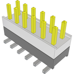 Samtec-HW-06-16-F-D-255-SM Connector Headers and PCB Receptacles Conn Board Stacker HDR 12 POS 2.54mm Solder ST Top Entry SMD Tube
