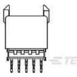 TE Connectivity-106775-1 Connector Backplane Conn Hard Metric RCP 55 POS 2mm Press Fit ST Thru-Hole Tray