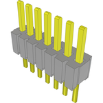 Samtec-HMTMS-107-25-S-S-125 Connector Headers and PCB Receptacles Conn Unshrouded Header HDR 7 POS 1.27mm Solder ST Top Entry Thru-Hole Bulk