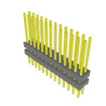 Samtec-ZW-13-11-T-D-570-250 Connector Headers and PCB Receptacles Conn Board Stacker HDR 26 POS 2.54mm Solder ST Top Entry Thru-Hole Bulk