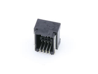 5054480871 - 1.25mm Pitch, Micro-Lock Plus PCB Header, Dual Row, Right-Angle, Surface Mount, Tin-Bismuth Plating, Positive Lock, 8 Circuits, Black