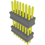 Samtec-FW-07-04-G-D-346-150 Connector Headers and PCB Receptacles Conn Board Stacker HDR 14 POS 1.27mm Solder ST Top Entry Thru-Hole FLEX STACK™ Layer Samtec-FW-07-04-G-D-346-150 Connector Headers and PCB Receptacles Conn Board Stacker HDR 14 POS 1.27mm Solder ST Top Entry Thru-Hole FLEX STACK™ Layer