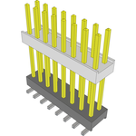 Samtec-HW-08-11-L-D-625-SM Connector Headers and PCB Receptacles Conn Board Stacker HDR 16 POS 2.54mm Solder ST Top Entry SMD Tube
