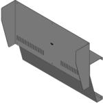 Hammond Manufacturing-1456RH3WHBU  Beige/Blue Aluminum Sloped Console Enclosure