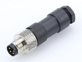 1200910010 - Nano-Change (M8) Attachable Connectors, Straight Male, 4 Poles