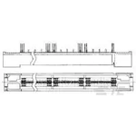 TE Connectivity-767143-3 Connector Headers and PCB Receptacles Conn High Speed Fine Pitch Connector RCP 114 POS 2.54mm/0.64mm Solder RA SMD Box/Tube