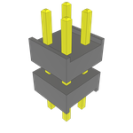 Samtec-ZW-02-17-T-D-256-112 Connector Headers and PCB Receptacles Conn Board Stacker HDR 4 POS 2.54mm Solder ST Top Entry Thru-Hole Bulk Samtec-ZW-02-17-T-D-256-112 Connector Headers and PCB Receptacles Conn Board Stacker HDR 4 POS 2.54mm Solder ST Top Entry Thru-Hole Bulk