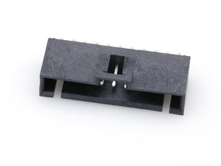 1719710111 - 2.54mm Pitch SL Header, Single Row, Vertical, LCP, Shrouded, Through Hole, 0.38µm Selective Gold (Au) Plating, 11 Circuits