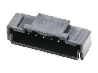 5023520801 - DuraClik Wire-to-Board Header, Single Row, Right-Angle, 8 Circuits, Tin (Sn) Plating, Black