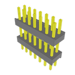 Samtec-ZW-07-09-T-D-405-160 Connector Headers and PCB Receptacles Conn Board Stacker HDR 14 POS 2.54mm Solder ST Top Entry Thru-Hole Bulk