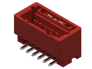 2012010022 - Spot-On Wire-to-Board Header with Nail, 2.00mm Pitch, Single Row, Vertical, 2 Circuits, with Potting Capability, Matte Tin (Sn) Plating, Red 2012010022 - Spot-On Wire-to-Board Header with Nail, 2.00mm Pitch, Single Row, Vertical, 2 Circuits, with Potting Capability, Matte Tin (Sn) Plating, Red