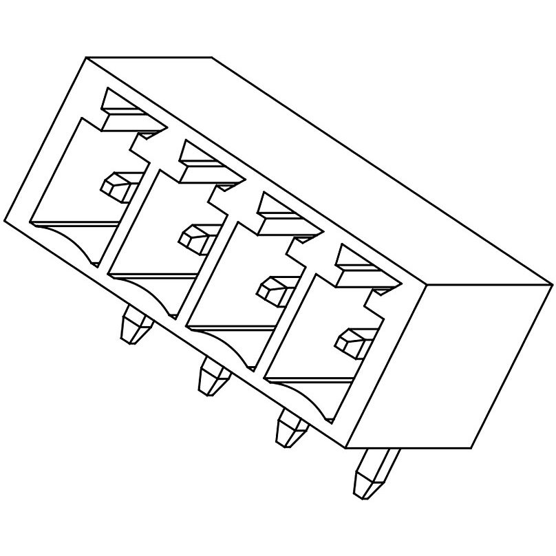 Molex-395126012 Connector Headers and PCB Receptacles Conn Shrouded Header (4 Sides) HDR 12 POS 3.81mm Solder RA Side Entry Thru-Hole Eurostyle