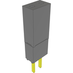 Samtec-ESW-101-23-G-D Connector Headers and PCB Receptacles Conn Elevated Socket SKT 2 POS Solder ST Top Entry Thru-Hole Bulk
