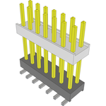 Samtec-HW-07-10-S-D-565-SM-A Connector Headers and PCB Receptacles Conn Board Stacker HDR 14 POS 2.54mm Solder ST Top Entry SMD Tube