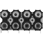Switchcraft-PJRAS4X2U01X Connector Audio and Video Conn Phono Jack F 8 POS Solder RA Thru-Hole 8 Terminal 4 Port