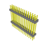 Samtec-ZW-15-13-T-D-800-250 Connector Headers and PCB Receptacles Conn Board Stacker HDR 30 POS 2.54mm Solder ST Top Entry Thru-Hole Bulk