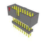Samtec-ZSS-109-04-S-D-715 Connector Headers and PCB Receptacles Conn Elevated Shrouded Header HDR 18 POS 2.54mm Solder ST Top Entry Thru-Hole Bulk