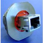 Amphenol-RJF7SA2G05100BTX Cable Assembly Other Cable Assembly Cord Set 0.5m RJ-45 to RJ-45 8 to 8 POS F-M