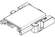 5034690200 - Flexi-Mate 3.70mm Pitch Board-to-Board Plug, Surface Mount, Right-Angle,  3.00mm Stacking Height, 2 Circuits