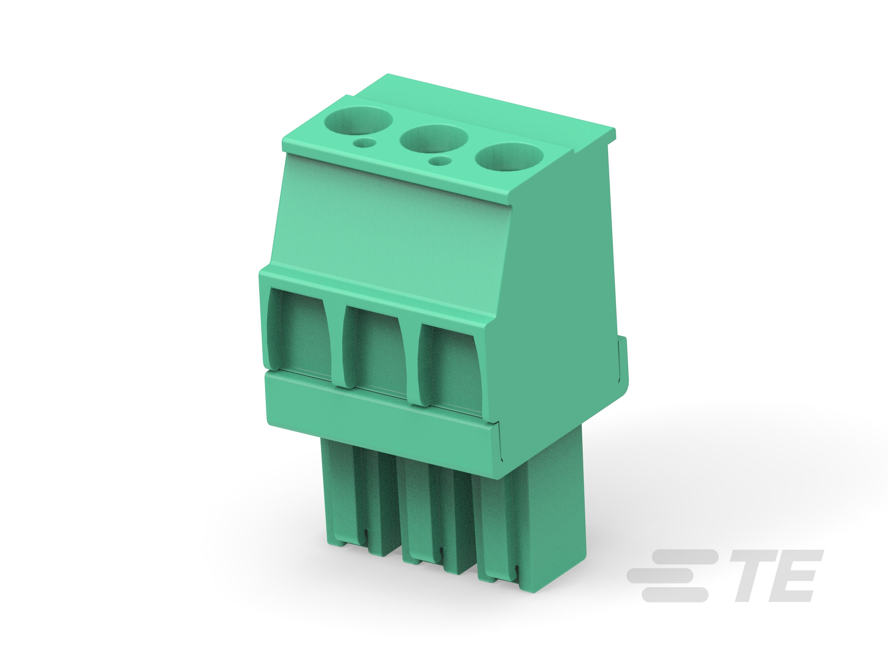 Str Plug, 3.81mm, Green, RH, 3-1986374-3