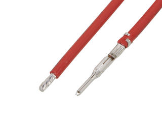 2153482102 - Pre-Crimped Lead Squba 3.6 Male-to-Pigtail, Tin (Sn) Plating, 150.00mm Length, 20 AWG, Red