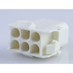 Molex-0366440005 Connector Discrete Wire Housing Conn Housing RCP 6 POS 6.35mm Crimp ST Cable Mount Natural MLX™ Bag