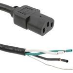 CnC Tech, LLC-800-1809-2-SJT0-BL-00200 Cable Assembly AC Power Cable Assembly 2m C13 3 POS F 18AWG