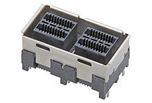 1724660200 - iPass+ zHD Vertical Internal Connector Assembly, 1x2, Surface Mount, 0.76µm Gold (Au) Plating