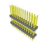 Samtec-ZW-13-12-G-D-455-157 Connector Headers and PCB Receptacles Conn Board Stacker HDR 26 POS 2.54mm Solder ST Top Entry Thru-Hole Bulk