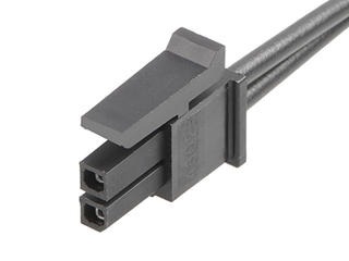 2147552022 - Micro-Fit 3.0 Female-to-Micro-Fit 3.0 Female Off-the-Shelf (OTS) Cable Assembly, Dual Row, 300.00mm Length, Gold (Au) Plating, 2 Circuits, Black