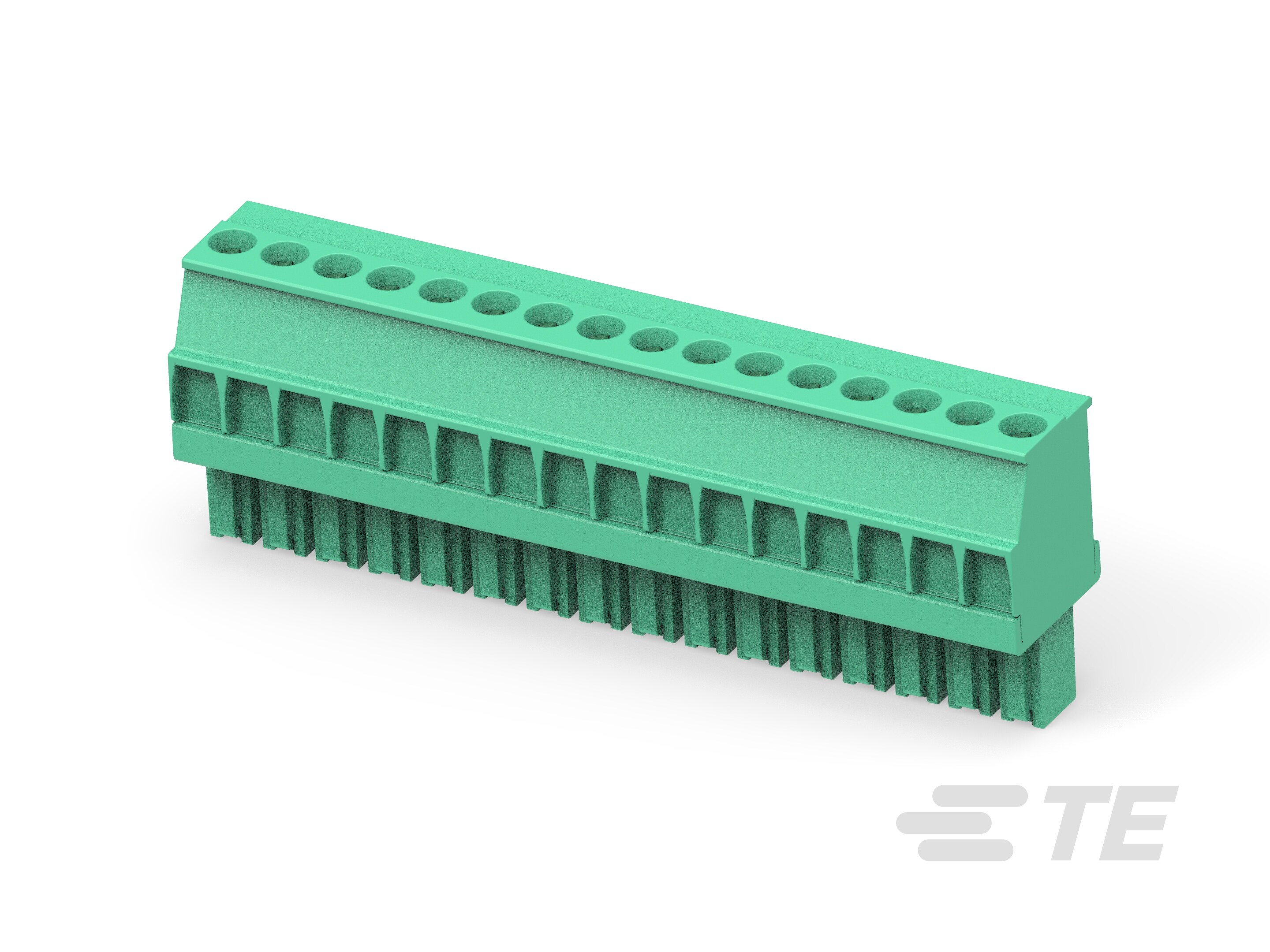 Str Plug, 3.5mm, Green, RH, 16-1-1986370-6