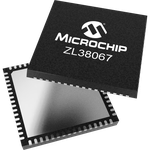 Microchip Technology-ZL38067LDF1 Audio Processors Audio Processor 0.4MHz 4-IN 2-OUT 64-Pin QFN EP