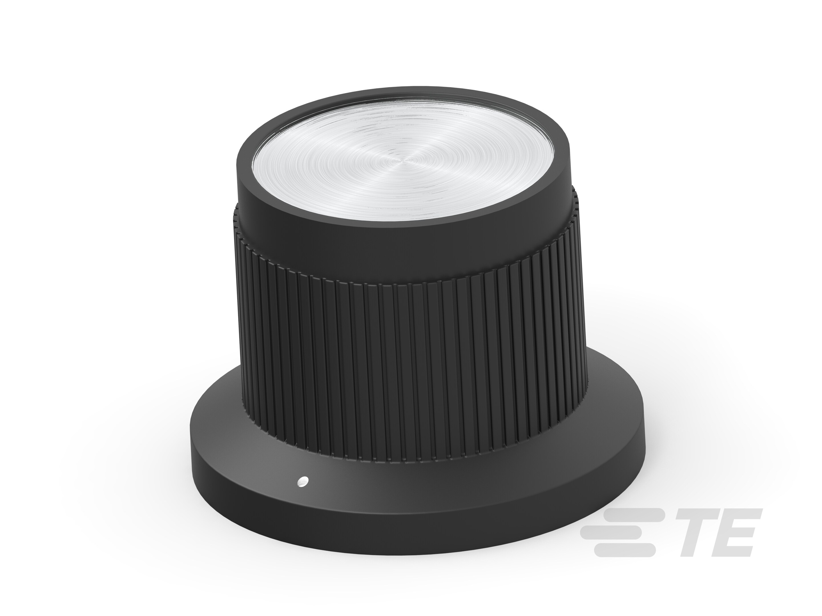 PK50B1/8=KNOB PLASTIC BLK 1/8-1437624-7