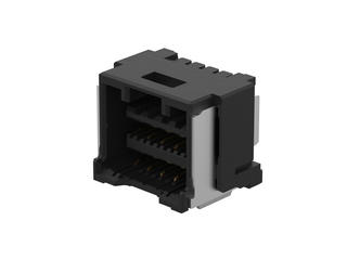 2132281011 - 1.50mm Pitch CLIK-Mate Wire-to-Board PCB Receptacle, Dual Row, Surface Mount, Right-Angle, 0.10µm Gold (Au) Plating, 10 Circuits, Black