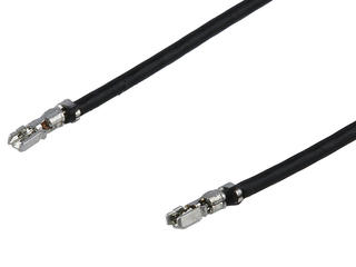 2196721124 - Pre-Crimped Lead Zero-Hachi Female-to-Zero-Hachi Female, 1.00µm Tin (Sn) Plating, 300.00mm Length, 28 AWG, Black